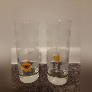 Jack daniels honey bee Tennessee whiskey hi Ball glasses